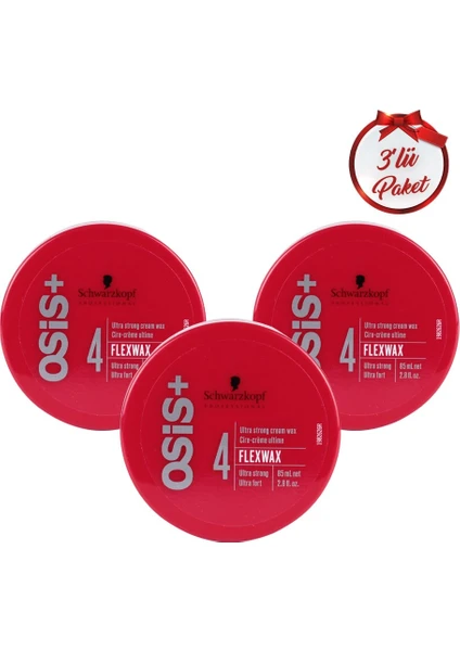 Schwarzkopf Osis Flexwax Tutucu Wax 85 ml 3 Adet