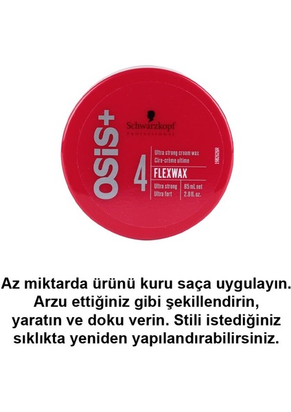 Schwarzkopf Osis Flexwax Tutucu Wax 85 ml 3 Adet