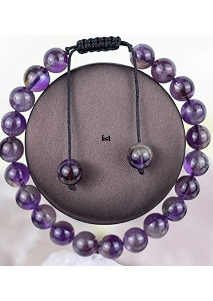 Ametist Doğal Taş Bileklik 8 mm