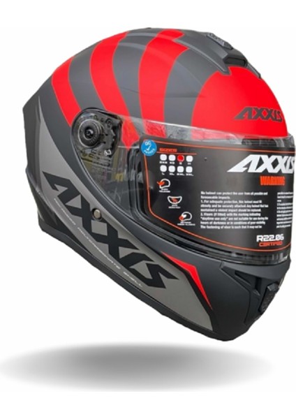 Draken S Premier B5 Matt Red Kask - S
