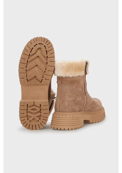 Kalın Tabanlı Kürklü Bot Bayan Bot PC52415 fırsatları