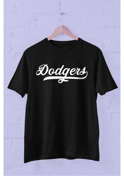 Dodgers Baskılı Bisiklet Yaka Erkek Tişört