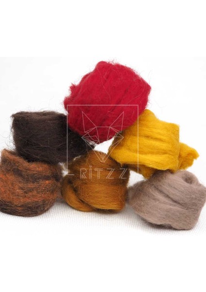 Mini Yün Keçe Seti / 6 Renk / M01 (34 Gram) fiyatları