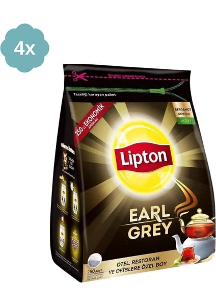 Earl Grey Demlik Poşet 250'li x 4 Adet