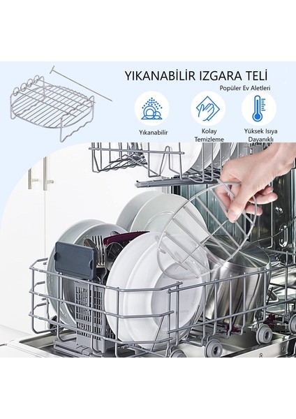 Cosorı Premium 5.5l Air Fryer CP158-AF-RXB Uyumlu Izgara Teli Takımı fırsatları