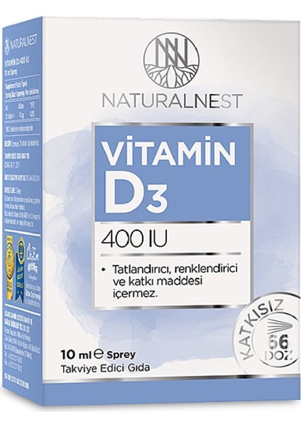 Vitamin D3 400 IU 10 ml Sprey