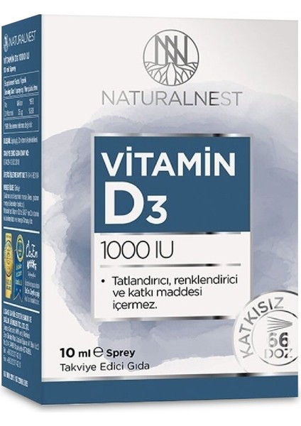 Vitamin D3 1000 IU 10 ml Sprey