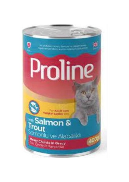 Pro Line Somonlu ve Alabalıklı Gravy Yetişkin Kedi Konserve Maması 400 gr