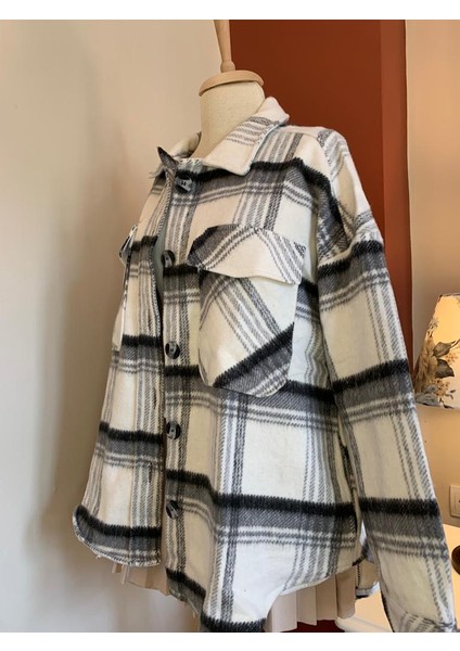 Oversize Oduncu Gömleği. Ekoseli Gömlek Ceket