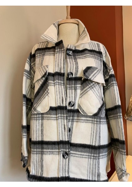 Oversize Oduncu Gömleği. Ekoseli Gömlek Ceket
