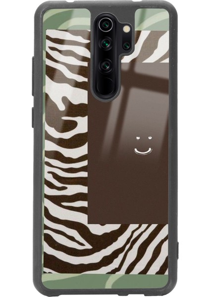 Xiaomi Redmi Note 8 Pro Kahve Zebra Tasarımlı Glossy Telefon Kılıfı