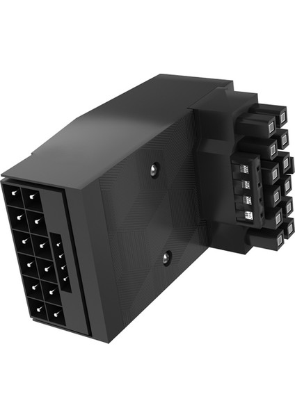 12VHRWR 600W 5.0 Grafik Kartı 12+4pin Konnektör 90 Derece Adaptör Atx 3.0 16PIN Erkek - Dişi Güç Kaynağı Adaptörü(A) (Yurt Dışından)