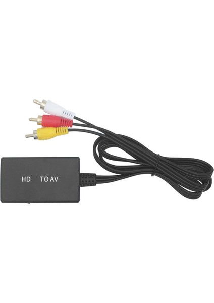 Hdtv'den Av'ye Dönüştürücü Hd Video Dönüştürücü -Rca Av/cvsb L/r Video 1080P Mini Adaptörle Uyumlu (Yurt Dışından)