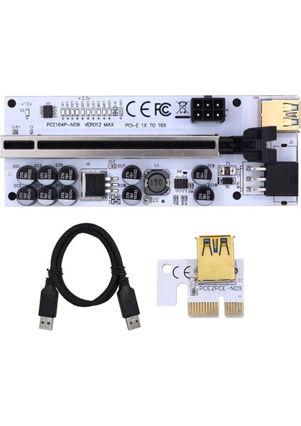 VER012 Yükseltici USB 3.0 Pcı Express VER012MAX Yükseltici Kablo Yükseltici Video Kartı Için X16 Genişletici Pcı-E Yükseltici Kart Madencilik Için (Yurt Dışından)