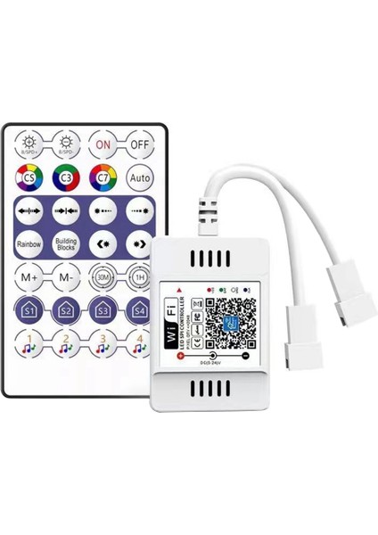 DC5V-24V 28 Anahtar Rf Denetleyici Wifi App Müzik Ses Uzaktan Kumanda WS2812B WS2811 Rgb LED Şerit Işık Ev Dimmer (Yurt Dışından)