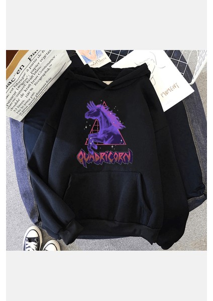 Quadricorn Kapşonlu Sweatshirt