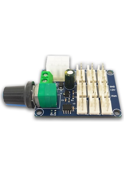 Bilgisayar Kasası Fan Hızı Kontrol Cihazı 12 V Çok Kanallı Pwm Hız Kontrol Cihazı Ntc Sıcaklık Kontrol Modülü (Yurt Dışından)