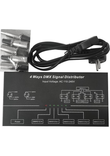 DMX512 Amplifikatör Ayırıcı DMX512 Sinyal Tekrarlayıcı 1ch DMX121 4ch 4 Çıkış Portu DMX124 Sinyal Dağıtıcı, AC100V-240V (Yurt Dışından) indirimleri