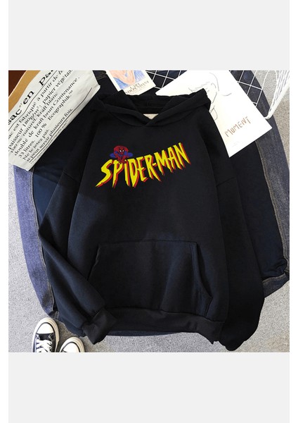 Spiderman Kapşonlu Sweatshirt