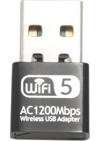 2.4ghz 5.8ghz USB Kablosuz Wifi Ac Adaptörü Çift Bant 1200 Mbps Ağ Kartı Desteği 802.11B/G Usb2.0 Wi-Fi Adaptörü (Yurt Dışından)