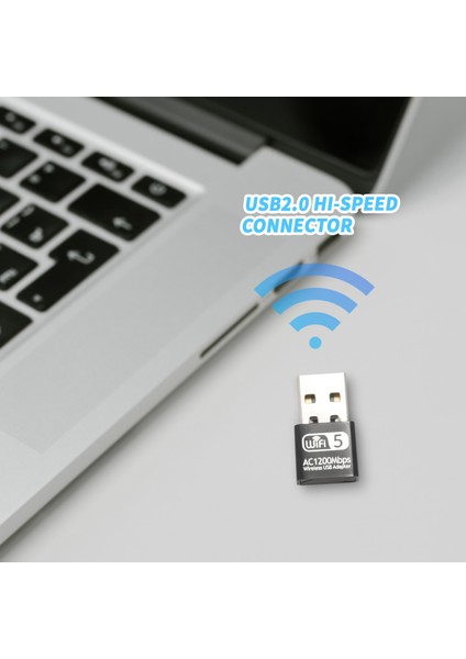 2.4ghz 5.8ghz USB Kablosuz Wifi Ac Adaptörü Çift Bant 1200 Mbps Ağ Kartı Desteği 802.11B/G Usb2.0 Wi-Fi Adaptörü (Yurt Dışından) fırsatları