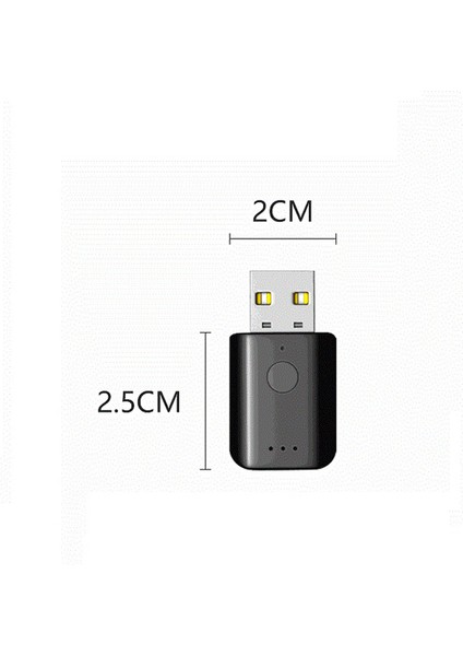 USB Bluetooth 5.1 Adaptörü Kablosuz USB Bluetooth Alıcısı USB Ses Verici Araç Bluetooth Adaptörü (Yurt Dışından)