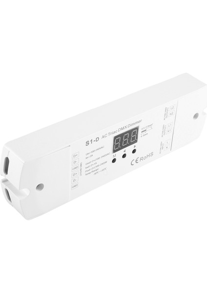 AC100V - 240V 288W 2ch Triyak Dmx LED Dimmer, Çift Kanal Çıkışlı Silikon DMX512 LED Kontrol Cihazı Dijital Ekran S1-D (Yurt Dışından)