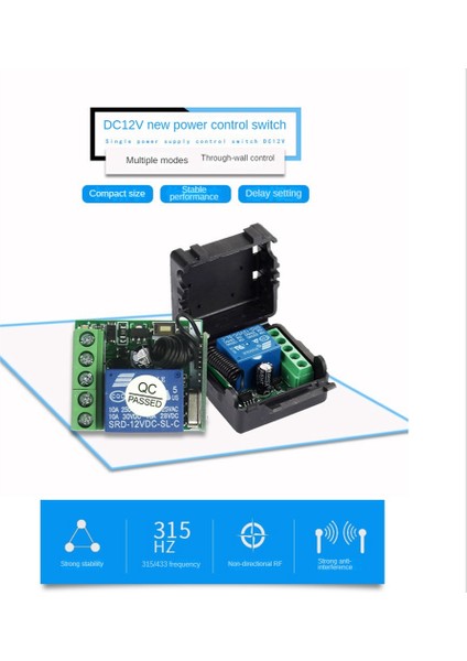 Evrensel Kablosuz Alıcı Anahtarı Dc 12 V 1ch Röle Alıcı Modülü Akıllı Ev Uzaktan Kumandaları Için, Yalnızca Alıcı (Yurt Dışından) indirimleri