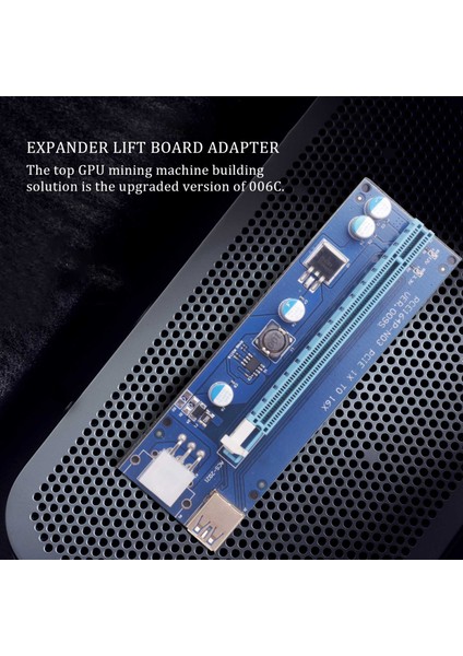 Adet VER009S USB 3.0 Pcı-E Yükseltici Express 1x 4x 8x 16X Genişletici Yükseltici Adaptör Kartı Sata 15PIN 6 Pin Güç Kablosu (Yurt Dışından) fiyatları