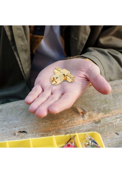 Sma Erkek - Iki Sma Dişi Üçlü T Rf Adaptör Konnektörü 3 Yollu Ayırıcı Yeni (Yurt Dışından) fiyatları