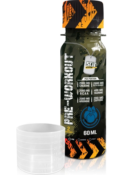 Pre-Workout 60 ml x 12 Adet Yaban Mersini Aromalı