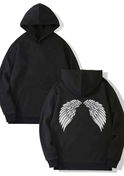 Kanat Kapşonlu Sweatshirt