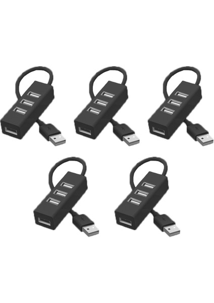 5 Adet Hub USB Çoklu 2.0 Hub USB Splitter Güç Adaptörü Yüksek Hızlı 4 Bağlantı Noktası Pc Windows Bilgisayar Aksesuarları Için Hepsi Bir Arada B (Yurt Dışından)
