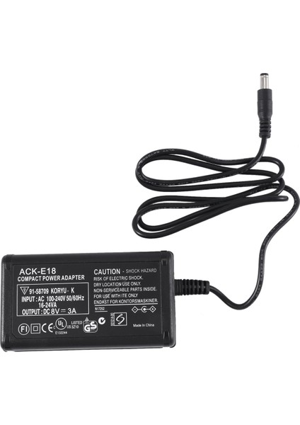 -E18 750D 800D 200D 77D X8I Kamera Şarj Cihazı Için Harici Güç Adaptörü-Abd Tak (Yurt Dışından) modelleri