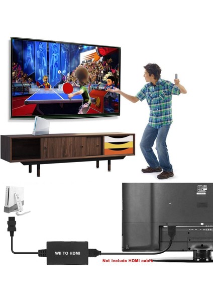 Wıı2 - Hd Dönüştürücü Adaptör 1080P 720P Çıkış Video ve Ses (Yurt Dışından) modelleri