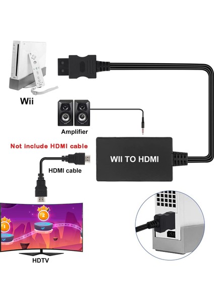 Wıı2 - Hd Dönüştürücü Adaptör 1080P 720P Çıkış Video ve Ses (Yurt Dışından) fırsatları