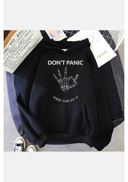 Don't Panic Kapşonlu Sweatshirt