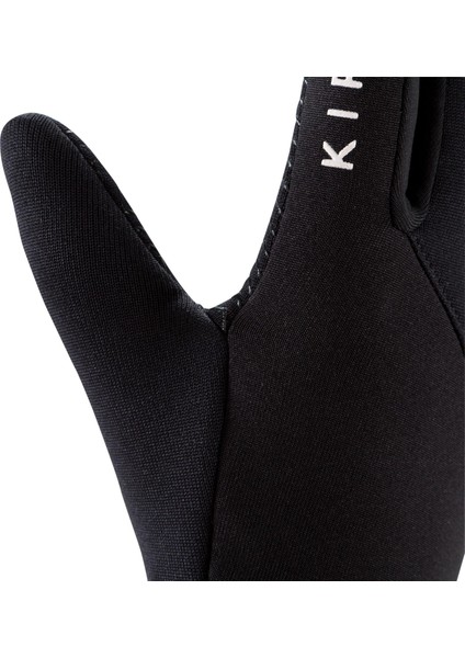 Kipsta Çocuk Futbol Termal Eldiven - Siyah - Keepdry 500