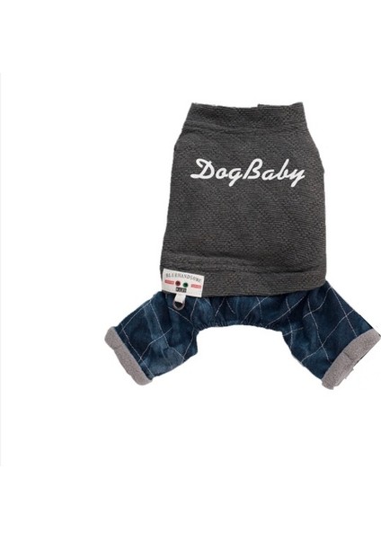 Magic Ingiliz Modasının Sonbahar ve Kış Modelleri Sıcak Dört Ayaklı Köpek Kıyafetleri Çift Katmanlı Kalın Pamuklu Evcil Köpek Kıyafetleri (Yurt Dışından)