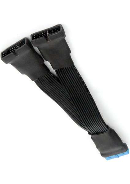 Anakart USB 19P Bir Nokta Iki USB 3.0 20P Bir Nokta Iki Güç Kablosu (Yurt Dışından) fırsatları