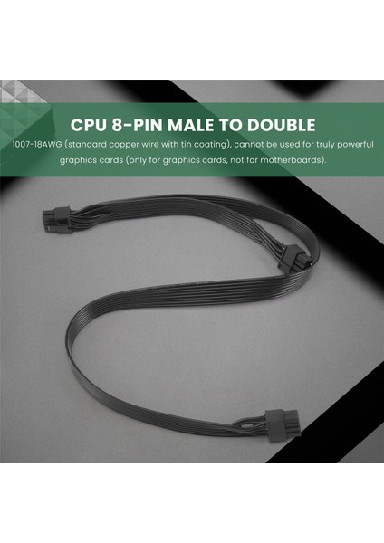 Modüler Güç Kaynağı Için Atx Cpu 8-Pin Erkek - Çift Pcıe 8-Pin (6+2) Erkek Güç Kaynağı Kablosu //-M (Yurt Dışından) indirimleri