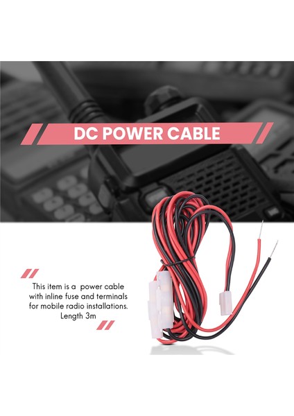 Mobil Radyo Icom TK-760/768/8800 TM-241 Ft 3 Metre Için Dc Güç Kablosu Kablosu (Yurt Dışından) indirimleri