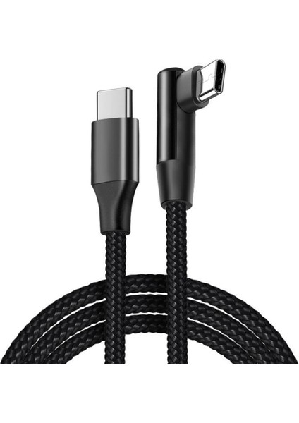 1m Tip-C Hızlı Şarj Kablosu Şarj Veri Kablosu Aksesuarlar Için Çift Tip-C Kafa Veri Kablosu (Yurt Dışından)