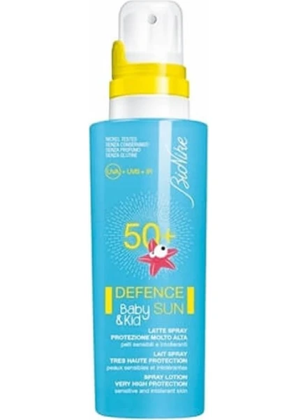 BioNike Defence Sun SPF 50+ Baby Lotion Çocuklar İçin Güneş Kremi 125 ml