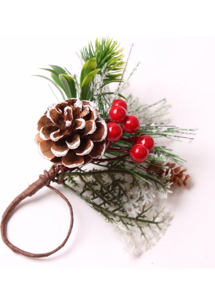 Masa Örtüsü Halkası Peçete Halkası Noel Masa Dekorasyonu Noel Ping Bir Meyve Peçete Tokası (Kiraz) (Yurt Dışından)