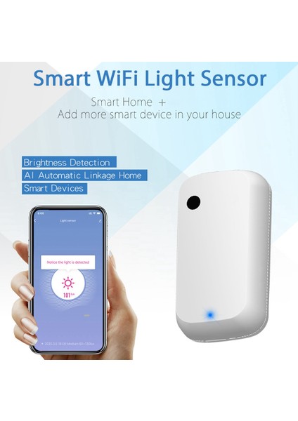 Wifi Işık Sensörü Akıllı Ev Aydınlatma Sensörü Bağlantı Kontrolü Parlaklık Sensörü Aydınlatma Otomasyonu (Yurt Dışından)