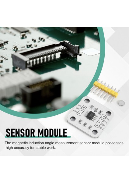 4 Adet AS5600 Manyetik Kodlayıcı Manyetik Indüksiyon Açısı Ölçüm Sensörü Modülü 12BIT Yüksek Hassasiyetli (Yurt Dışından)