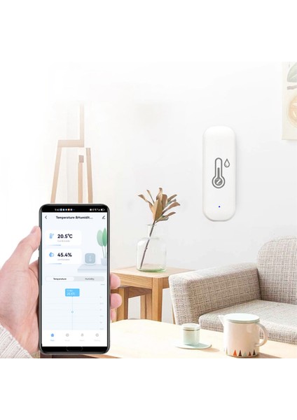 Tuya Akıllı Zigbee Sıcaklık Nem Sensörü Kapalı Higrometre App Uzaktan Gerçek Zamanlı Izleme Alexa Google ile Çalışır (Yurt Dışından)