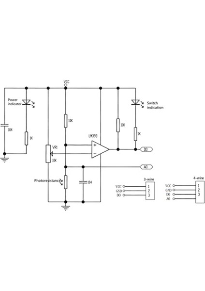 5mm Işığa Duyarlı Sensör Modülü Sensör Modülü Dijital Işık Algılama LM393 3 Pin (Yurt Dışından)