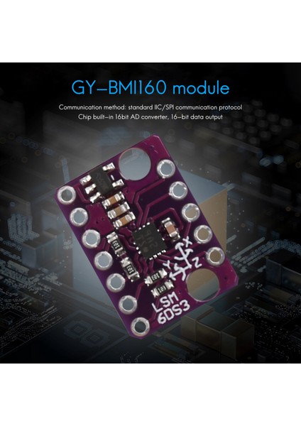 2 Adet/grup BMI160 Son Ivme Ölçer Jiroskop Modülü 6 Dof Atalet Ölçüm Sensörleri (Yurt Dışından)